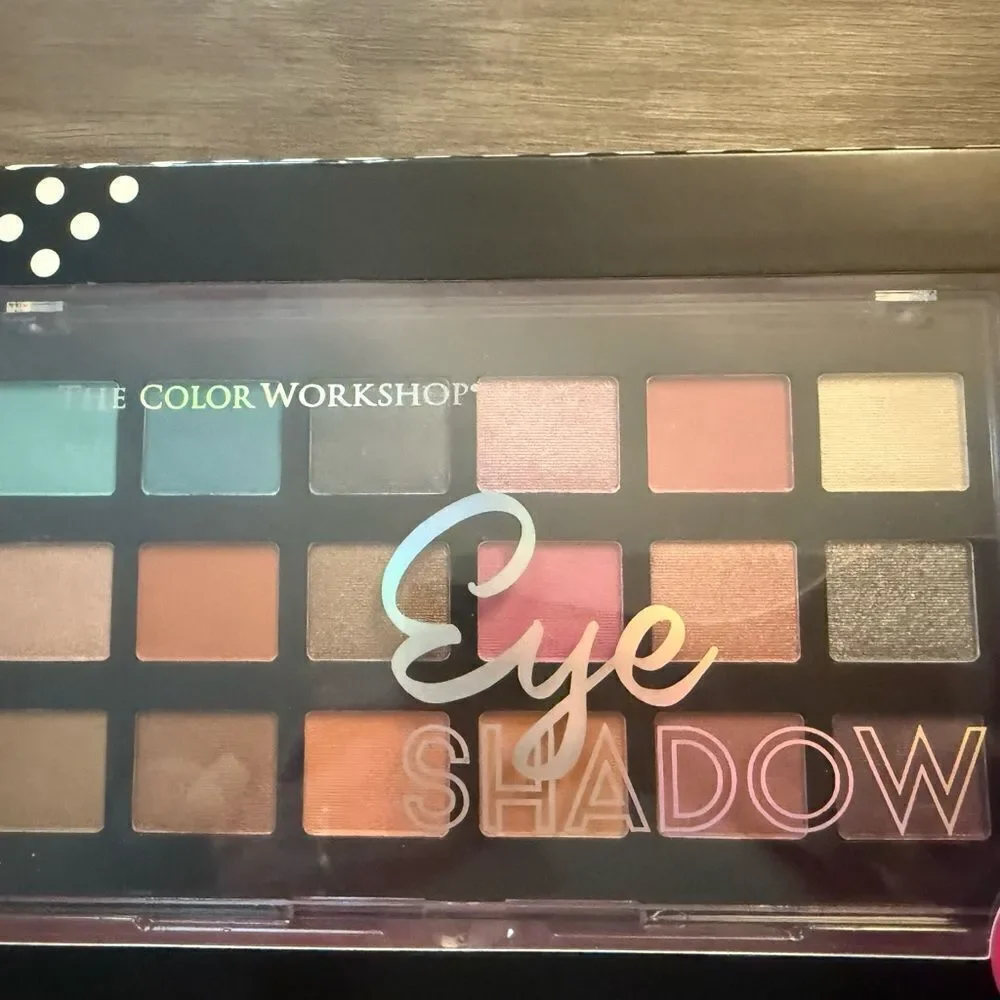 Vibrant Multi Colored Eyeshadow Palette with Shimmery Finishes